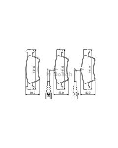 Bosch 0986494219 Brake Pad Set BP1155 - Set
