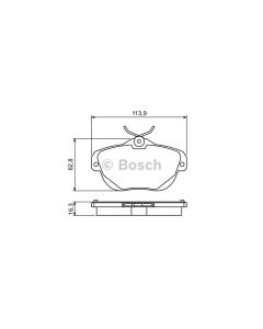 Bosch 0986494243 Brake Pad Set BP1306 - Set