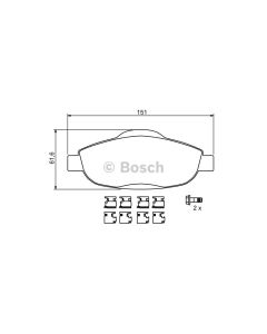Bosch 0986494261 Brake Pad Set BP1173 - Set