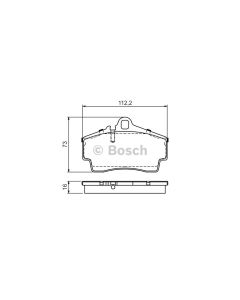 Bosch 0986494265 Brake Pad Set BP1177 - Set