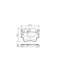 Bosch 0986494281 Brake Pad Set BP1310 - Set