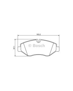 Bosch 0986494293 Brake Pad Set BP1231 - Set
