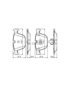 Bosch 0986494294 Brake Pad Set BP1206 - Set