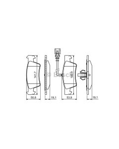Bosch 0986494309 Brake Pad Set BP1237 - Set
