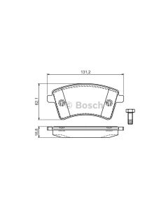 Bosch 0986494332 Brake Pad Set BP1222 - Set