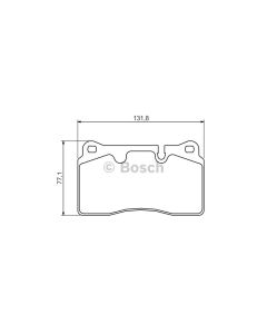 Bosch 0986494351 Brake Pad Set BP1259 - Set