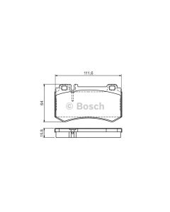 Bosch 0986494356 Brake Pad Set BP1264 - Set
