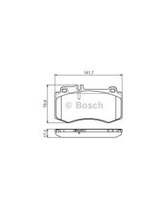 Bosch 0986494405 Brake Pad Set BP1329 - Set