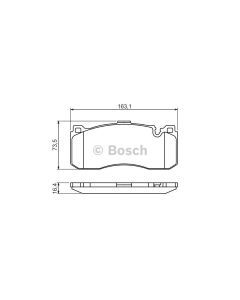 Bosch 0986494428 Brake Pad Set BP1350 - Set