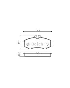 Bosch 0986494451 Brake Pad Set BP1374 - Set