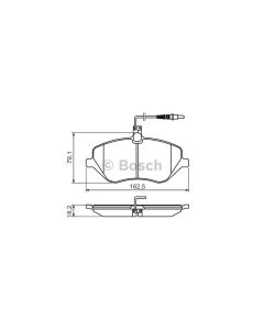 Bosch 0986494484 Brake Pad Set BP1405 - Set