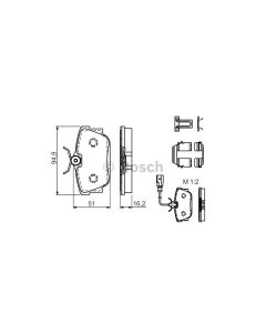 Bosch 0986494529 Brake Pad Set BP1450 - Set