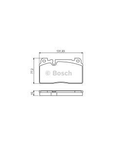 Bosch 0986494702 Brake Pad Set BP1697 - Set