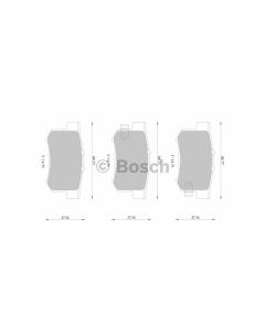 Bosch 0986AB1116 Brake Pad Set DB1230BL - Set