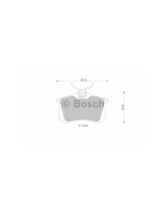 Bosch 0986AB1677 Brake Pad Set DB1449BL - Set