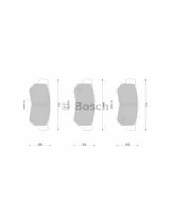 Bosch 0986AB1719 Brake Pad Set DB1451BL - Set