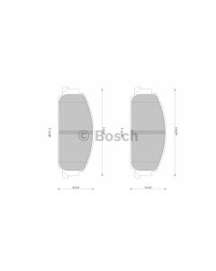 Bosch 0986AB1783 Brake Pad Set DB1765BL - Set
