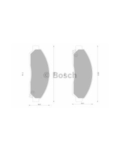 Bosch 0986AB1784 Brake Pad Set DB1468BL - Set