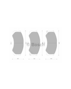 Bosch 0986AB1948 Brake Pad Set DB1270BL - Set