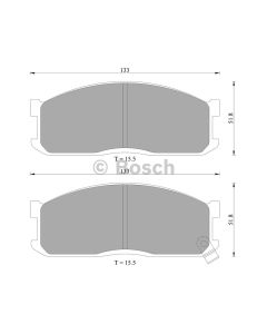 Bosch 0986AB2006 Brake Pad Set DB388BL - Set