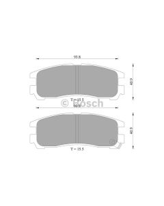 Bosch 0986AB2011 Brake Pad Set DB1239BL - Set