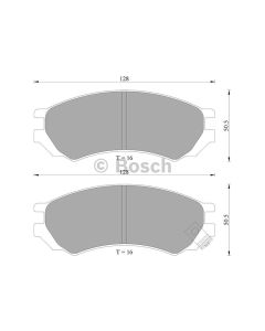 Bosch 0986AB2017 Brake Pad Set DB1214BL - Set