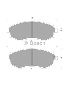 Bosch 0986AB2030 Brake Pad Set DB1165BL - Set