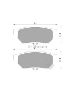 Bosch 0986AB2033 Brake Pad Set DB1163BL - Set