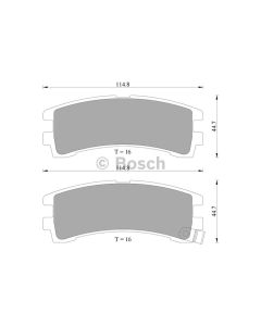 Bosch 0986AB2034 Brake Pad Set DB1175BL - Set