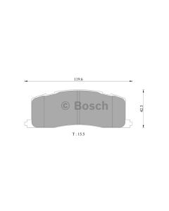 Bosch 0986AB2075 Brake Pad Set DB1213BL - Set