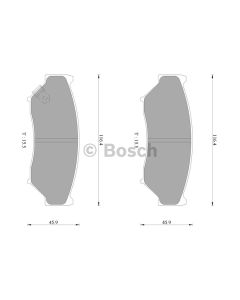 Bosch 0986AB2211 Brake Pad Set DB1266BL - Set