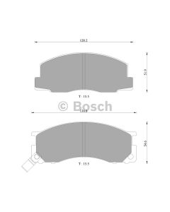 Bosch 0986AB2229 Brake Pad Set DB1215BL - Set