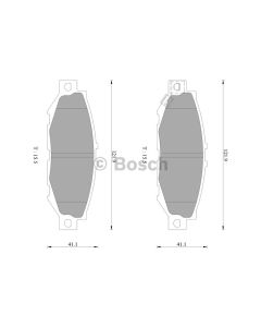 Bosch 0986AB2243 Brake Pad Set DB1396BL - Set