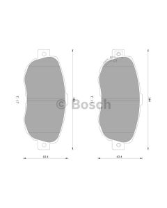 Bosch 0986AB2256 Brake Pad Set DB1395BL - Set