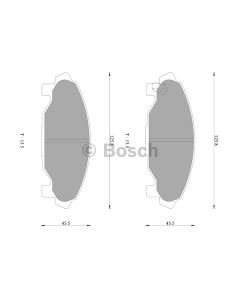 Bosch 0986AB2257 Brake Pad Set DB1271BL - Set