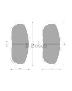 Bosch 0986AB2279 Brake Pad Set DB1292BL - Set