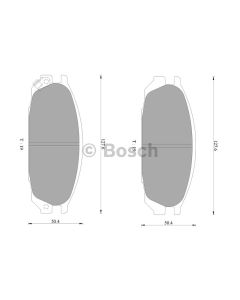 Bosch 0986AB2312 Brake Pad Set DB1146BL - Set