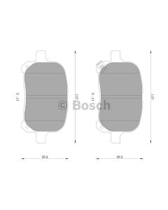 Bosch 0986AB2326 Brake Pad Set DB1345BL - Set