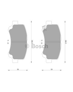 Bosch 0986AB2336 Brake Pad Set DB1459BL - Set