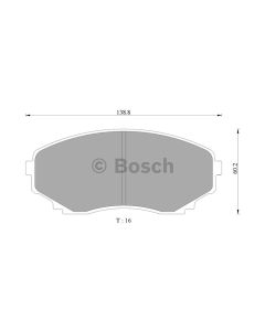 Bosch 0986AB2350 Brake Pad Set DB1274BL - Set