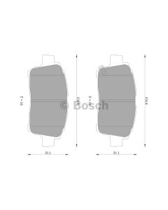 Bosch 0986AB2382 Brake Pad Set DB1422BL - Set