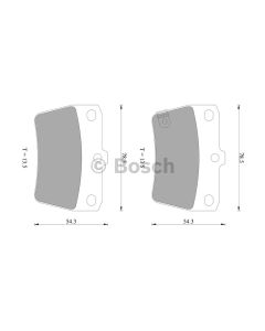 Bosch 0986AB2477 Brake Pad Set DB1680BL - Set