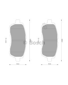 Bosch 0986AB2502 Brake Pad Set DB1941BL - Set