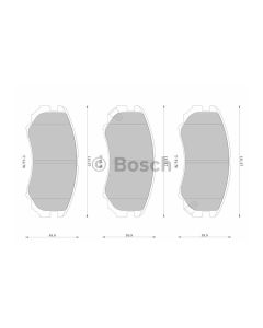 Bosch 0986AB2514 Brake Pad Set DB1504BL - Set
