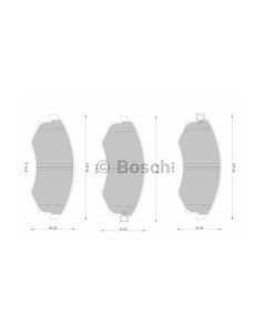 Bosch 0986AB2531 Brake Pad Set DB1167BL - Set