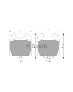 Bosch 0986AB2552 Brake Pad Set DB1416BL - Set