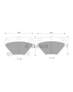 Bosch 0986AB2670 Brake Pad Set DB1429BL - Set