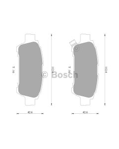 Bosch 0986AB2673 Brake Pad Set DB1660BL - Set