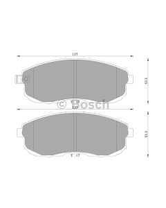 Bosch 0986AB3043 Brake Pad Set DB1232BL - Set