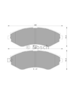 Bosch 0986AB3044 Brake Pad Set DB1370BL - Set